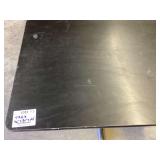 Commercial Restaurant Table with Black Top and Pedestal Base 42 x 30 x 29 Inches