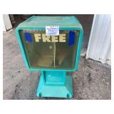Teal Plastic Free Newspaper Dispenser Stand