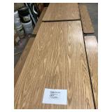 Rolling Folding Cafeteria Table with Attached Benches