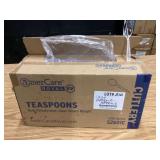 AmerCare Royal S2601C Clear Heavy Weight Polystyrene Teaspoons Case of 1,000