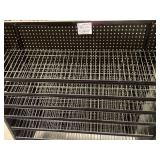 2-Sided Metal Pegboard and Wire Shelf Retail Display Stand 50 inch x 55 inch x 24 inch