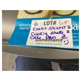 Lot of Simply Done Baking Pans Including Cookie Sheets and Cake Pans