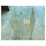 White Metal Wire Display Dump Bin Rack 18 x 18 x 32 Inches