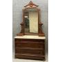Antique Victorian Rosewood Chest with Mirror