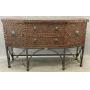 Maitland Smith Coconut & Hammered Copper Sideboard