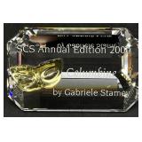 2000 Swarovski Crystal SCS Columbine Plaque