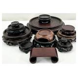 Group Wooden Asian Stands/Risers