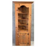Petite Pine Corner Cabinet
