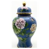 Blue Cloisonne Ginger Jar