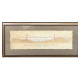 Golden Gate Bridge Architectural Illustration Art