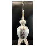 Mid Century Painted Ceramic Lamp
