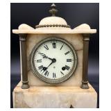 Antique Ansonia Onyx Mantel Clock