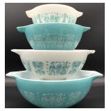 4 Pyrex Amish Butterprint Cinderella Mixing Bowls