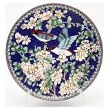 7in Chinese Cloisonne Bird Plate