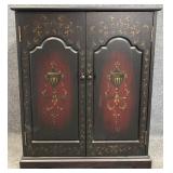 Blind Door Paint Decorated Cabinet