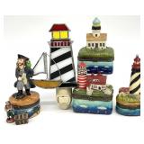 Nautical Trinket Boxes & Stained Glass Night Light