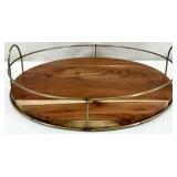 Hearth & Home Wood Tray w/ Gallery