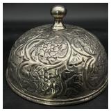Antique Vintage Silver Plate Dome Lid