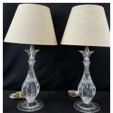 2 Small Acrylic Table Lamps