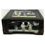 Antique Vintage Asian Lacquered Box