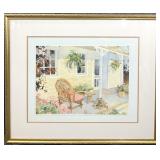 Front Porch Scene Watercolor Art Print