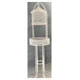 Antique Cast Iron Bird Cage w/ Stand