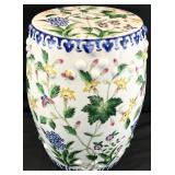 Floral Decorated Garden Stool