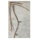 Pair Antique Scythes