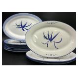 9 Asian? Oval Plates / Platters