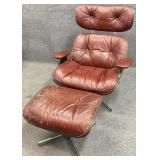 Eames Style Mid Century Chair & Ottoman