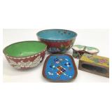 5pc Assorted Cloisonne