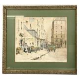 T. Frantisek Simon Signed A/P French Etching