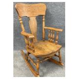 Antique Oak Rocking Chair