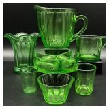 Vintage Uranium Glass Group
