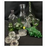 Antique / Vintage Green Glass Shakers & More