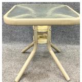 Small Glass Insert Patio Table