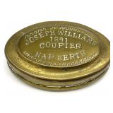 Antique Pennsylvania Brass Tobacco Snuff Tin