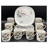 Mid Century Style China Snack Plates & Cups