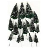 Dept 56 Frosted Sisal Trees, Asst 4in - 8.5in Tall