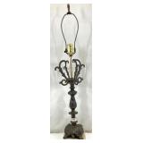 Vintage Cast Metal Table Lamp