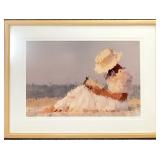 S/N Impressionist "At The Shore" Art Print