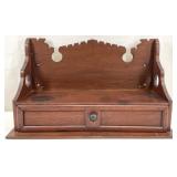 Antique Walnut Hanging Shelf
