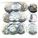 Danbury Mint Great American Sailing Ships Plates