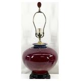 Vintage Art Pottery Lamp