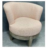 Modern Barrel Back Swivel Chair