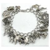 Sterling Silver Charm Bracelet