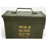 Vintage US Military Metal Ammo Box