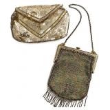 2 Vintage Beaded / Sequin Purses