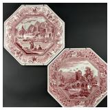2 Spode Archive Sutherland Collection Plates