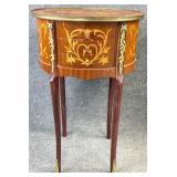 Petite Oval French Inlaid Stand
